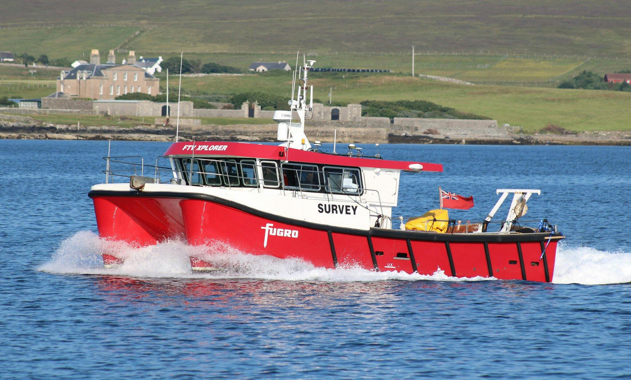 Fugro FTV Xplorer - one of the dedicated training vessels, used for hands-on training of Fugro staff in various offshore and maritime disciplines.