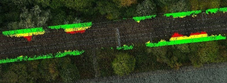 Modelling trackside vegetation for Network Rail Scotland - case study images
