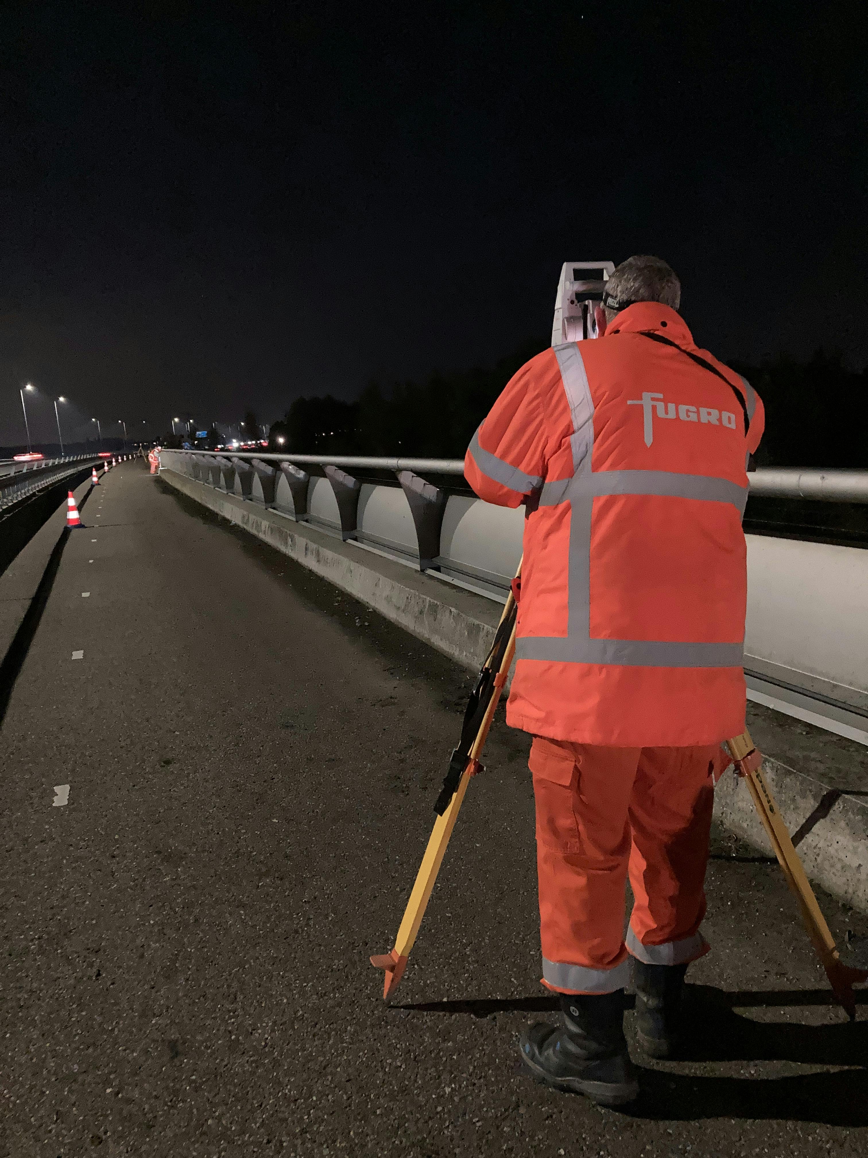 Engineer monitoring infrastructure in the Netherlands