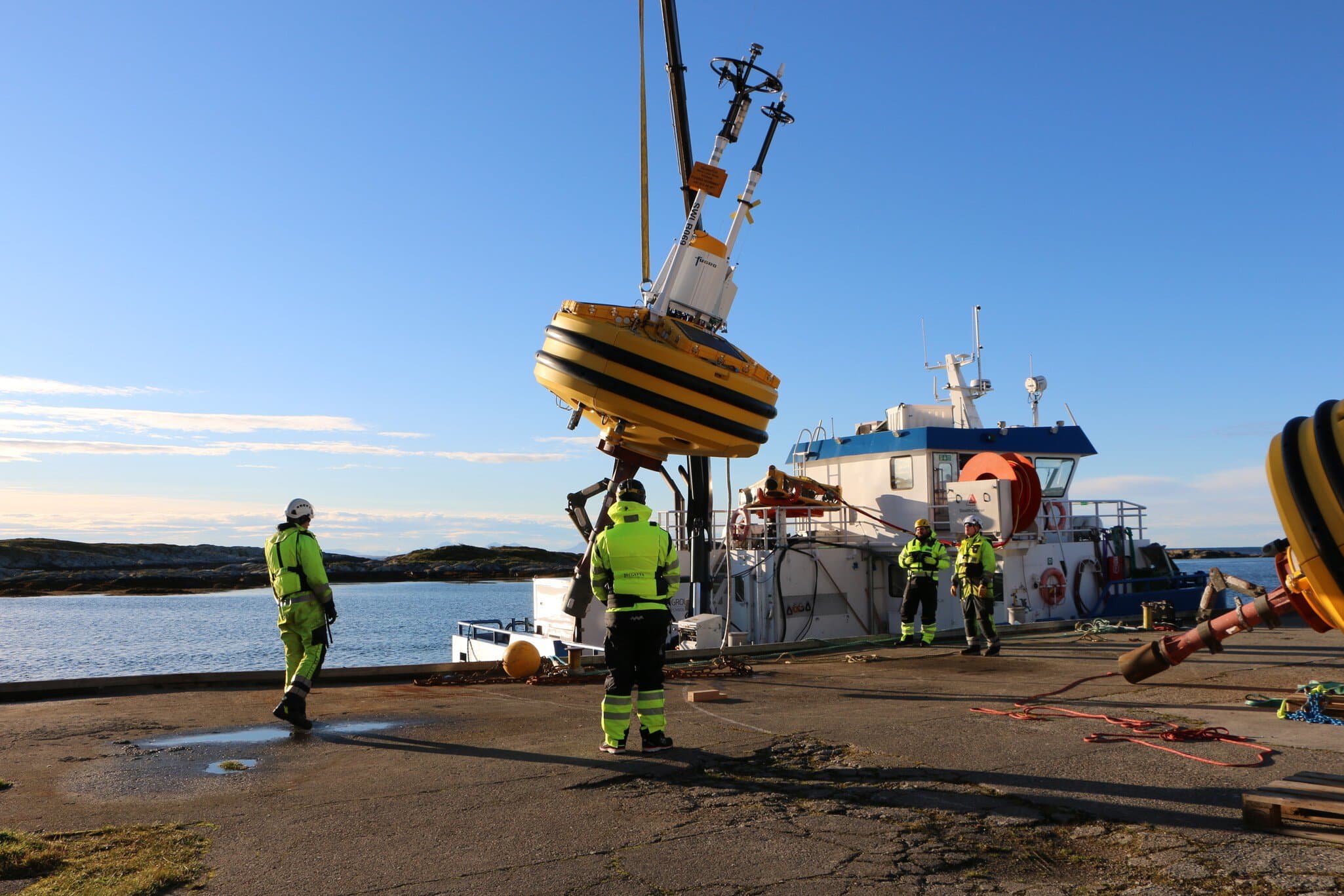 SWLB Operations Titran
Fugro, Seawatch Wind Lidar Buoy, Offshore Wind
Seawatch Buoy waiting to be deployed