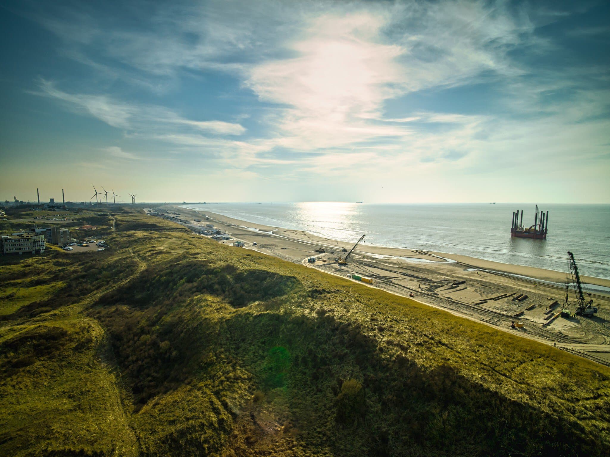 Sea Auk activities on the WaveWalker1 working on windfarm Hollandse Kust Noord