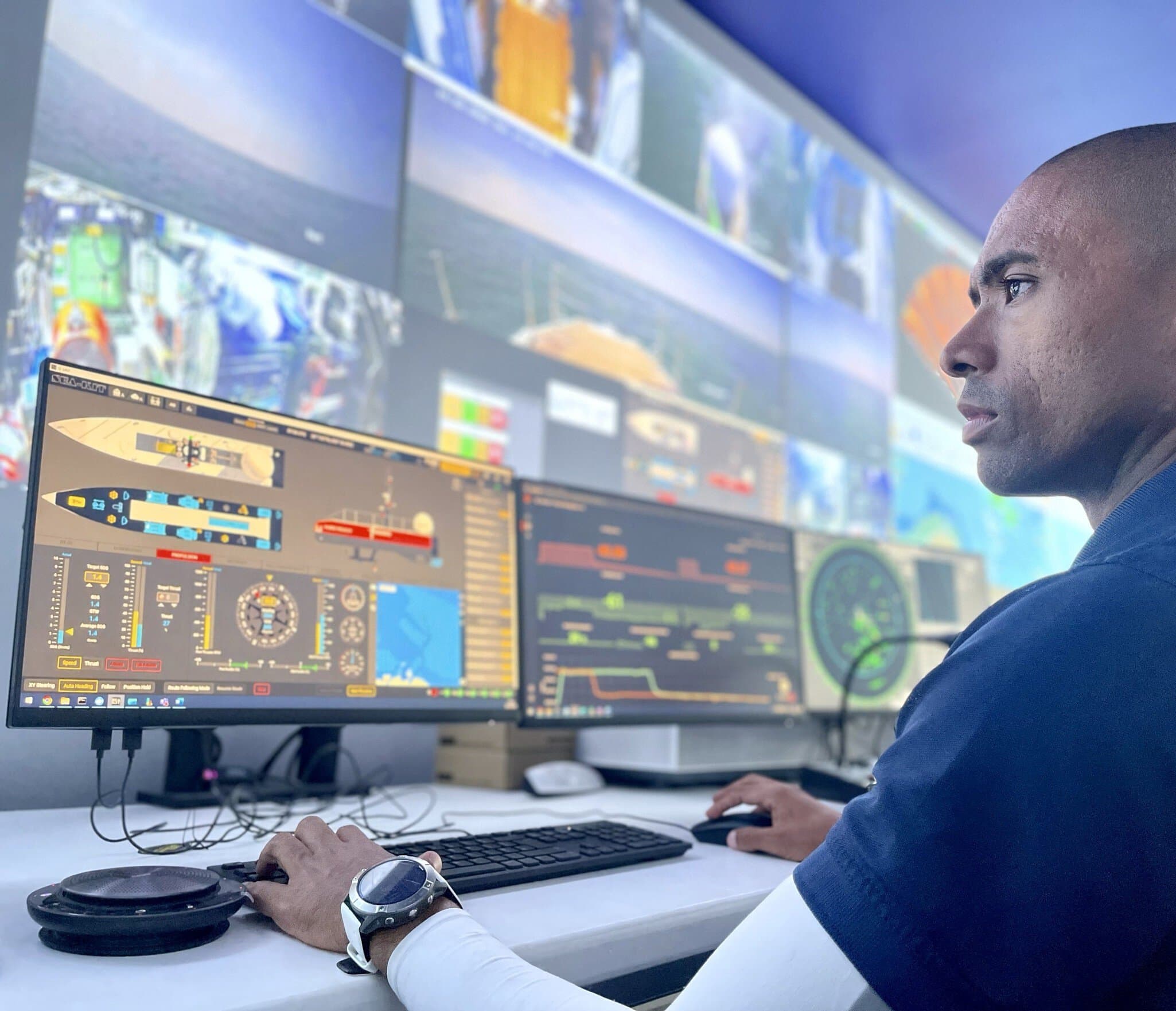 Controlling Fugro Pegasus Blue Essence from the LOC at Mirfa (Abu Dhabi)