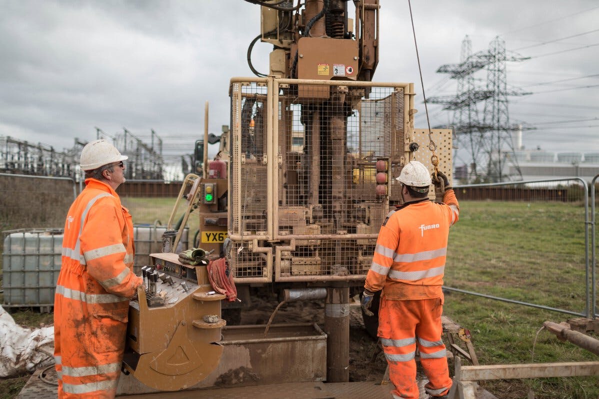 Geotechnical ground investigation for Keadby 3 Power Station, United Kingdom