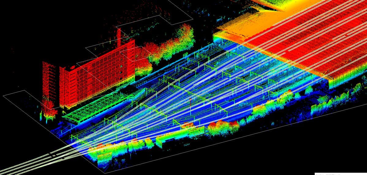 Lidar point cloud data from RILA system