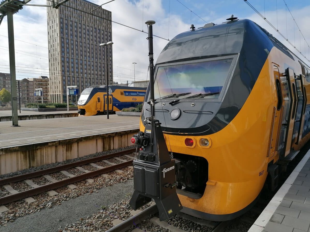 RILA system mounted on a service train in the Netherlands